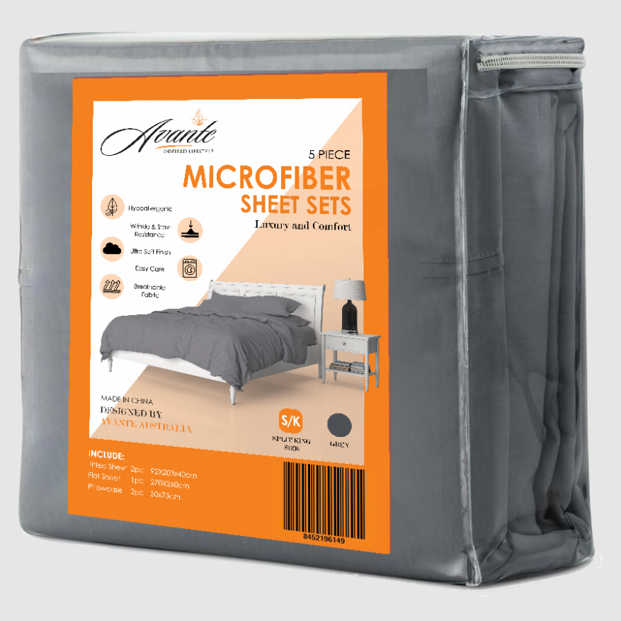 Open image in slideshow, Avante Microfibre Fitted Sheet set
