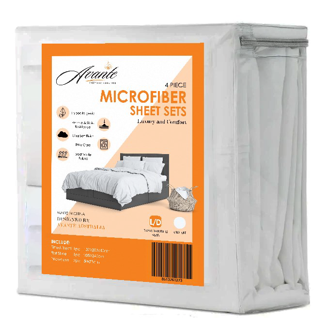 Open image in slideshow, Avante Microfibre Fitted Sheet set
