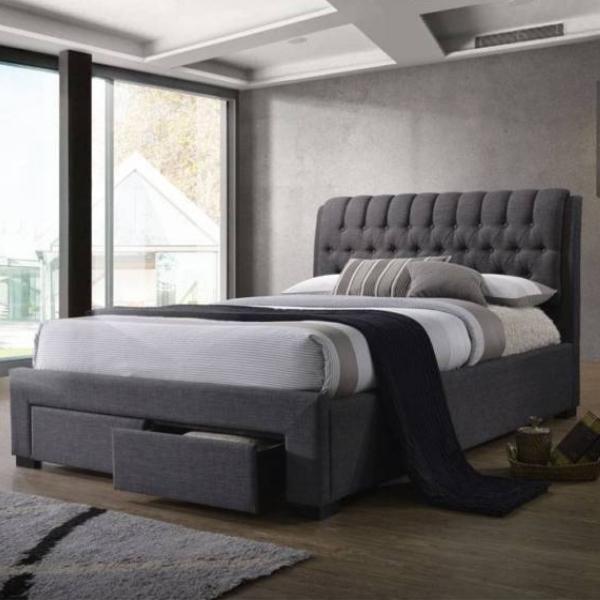 Echo Upholstered Bed with Drawers