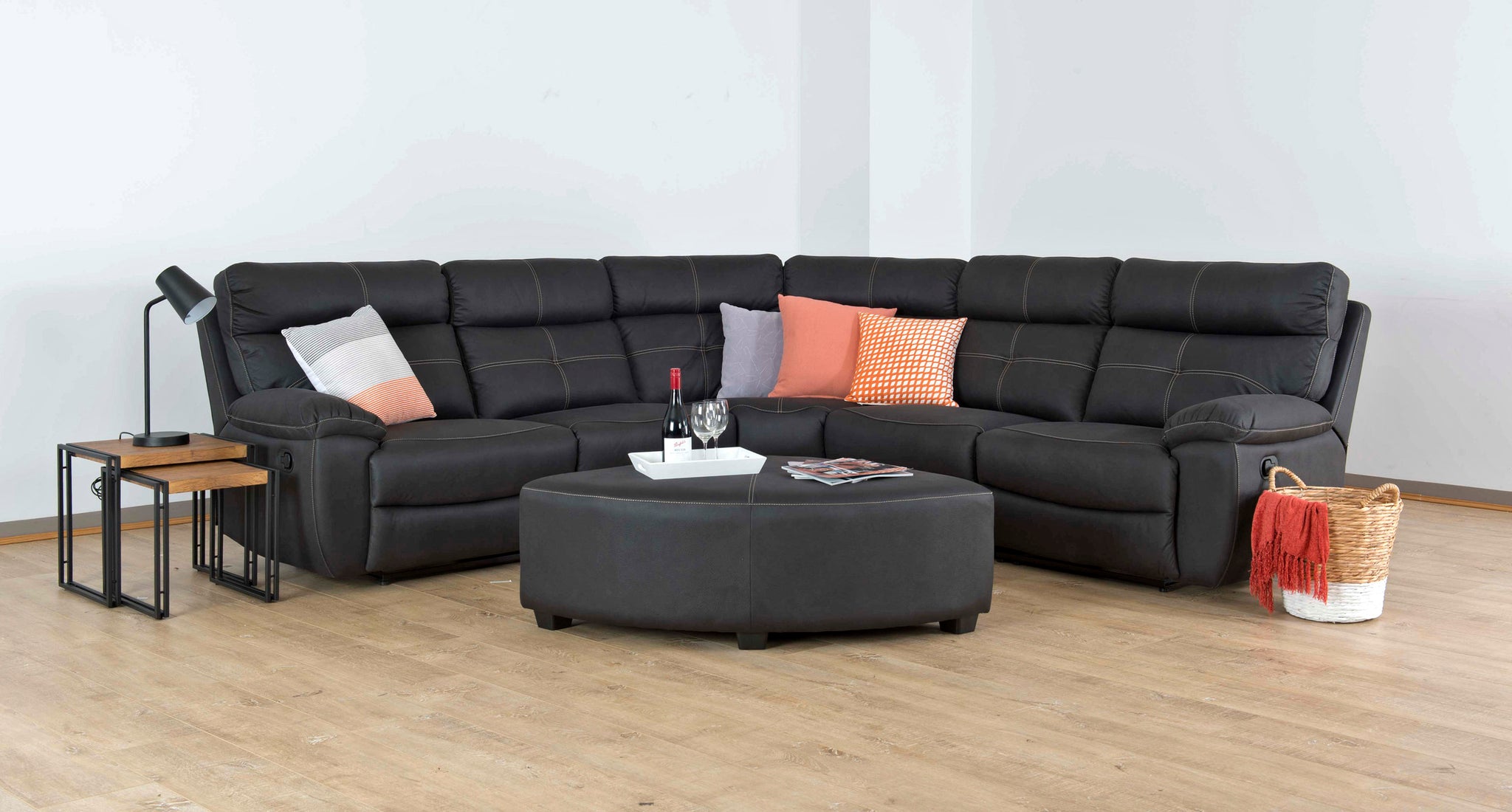 Open image in slideshow, Theatre Corner Lounge and Ottoman