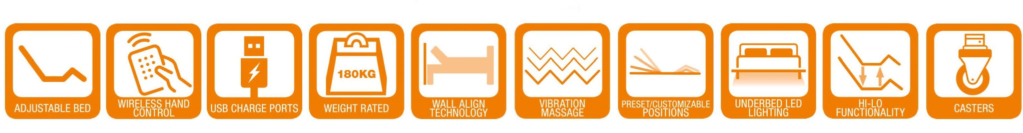 Open image in slideshow, Avante Adjustable Electric Hi-Lo Lift Bed Smart Flex 3 with mattress
